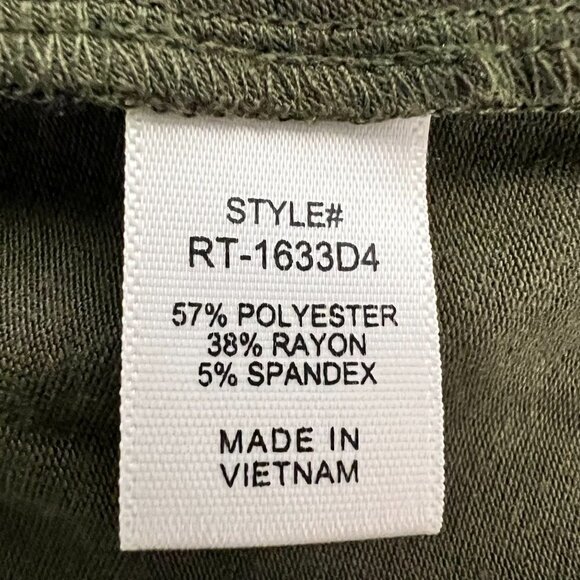 Zenana Womens Green Long Sleeve Round Neck Pullover T-Shirt Dress Size Small - Picture 9 of 9